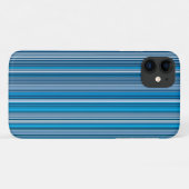 Veel gekleurde strepen in het blauw Case-Mate iPhone case (Achterkant (horizontaal))