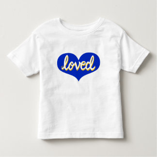 VEEL GELIEFD - blauw liefdeshart- Jongen/meisje Kinder Shirts