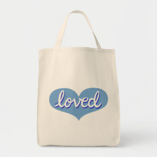 Veel Geliefd - Blauw liefdeshart - Tote Bag