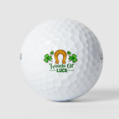Veel geluk in Shamrocks Golfballen (Voorkant)