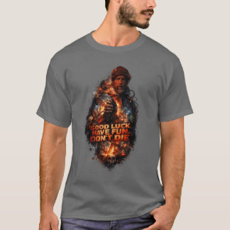 VEEL GELUK VEEL PLEZIER GA NIET DOOD - grafisch 1 T-shirt