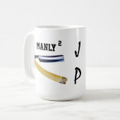 VEEL GESCHIKTE MONOGRAMED SHAVING MOK (Voorkant links)
