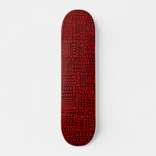 Veel gevaren - Rood op zwart Skateboard
