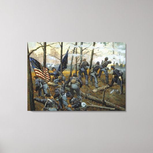 Veel gevecht vandaag van Keith Rocco Canvas Afdruk (Voorkant)