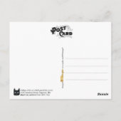 Veel gezichten van de zwarte kat briefkaart (Achterkant)