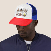 Veel gezichten weergeven trucker pet (In situ)