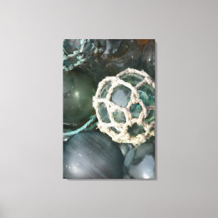 Veel glazen visdobbers, Alaska Canvas Afdruk
