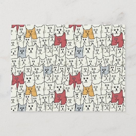 Veel grappige katten briefkaart (Voorkant)