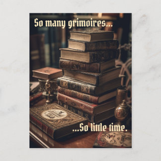 Veel Grimoires Wicca Briefkaart