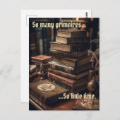 Veel Grimoires Wicca Briefkaart (Voorkant / Achterkant)