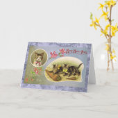 Veel Happy Days  Cat Kaart (Gele Bloem)