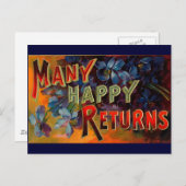 Veel Happy Retouren Briefkaart (Voorkant / Achterkant)