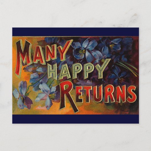Veel Happy Retouren Briefkaart (Voorkant)