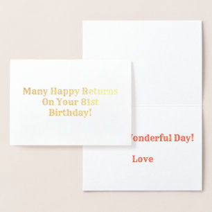 Veel Happy Retouren Folie Kaarten