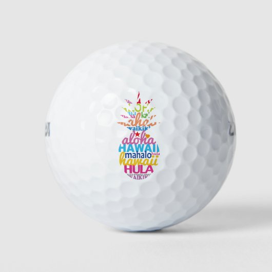 Veel Hawaiiaanse anananas Golfballen (Voorkant)