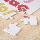 Veel Hellos Typografie Puzzle Legpuzzel (Zijkant)
