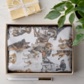 Veel honden en een kat tissuepapier (Geschenk)