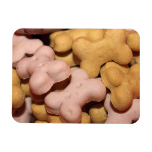 Veel hondenbrokken, biscuits, botten magneet