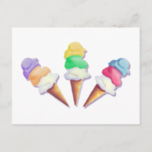 VEEL ICE CREAM FLAVORS VAN SHARON SHARPE BRIEFKAART