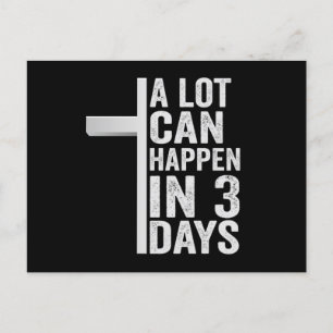 Veel Kan Gebeuren in 3 dagen Funny Pasen Zondag Briefkaart