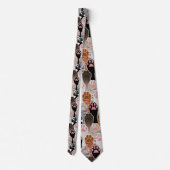 Veel kattepoten stropdas (Achterkant)