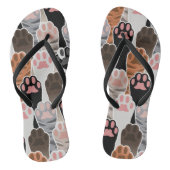 Veel kattepoten teenslippers (Voetbed)