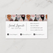 Veel kattepoten visitekaartje (Achterkant)