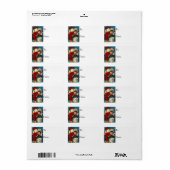 Veel kerstcadeautjes cadeau Label (Full Sheet)