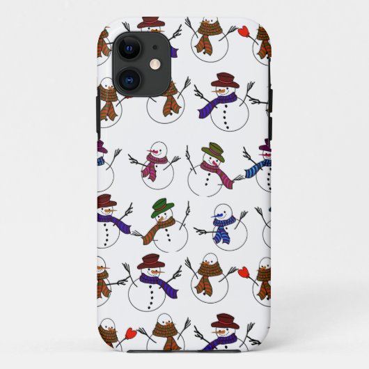Veel kerstmannen Cartoon Snowmen Case-Mate iPhone Case (Achterkant)