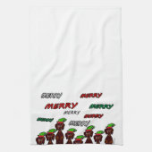 Veel keukenhanddoeken uit de kerstkeuken van Merry (Verticaal)