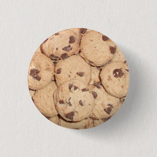 Veel kleine chocolade Chip koekjes Ronde Button 3,2 Cm (Voorkant)