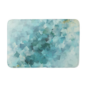 veel kleine grijze en blauwe diamanten badmat