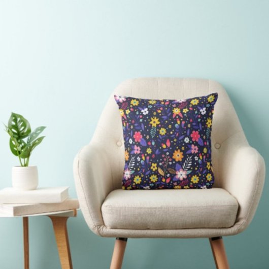 Veel kleuren Bloemen en Leaf Print Modern kussen