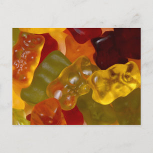 Veel kleurige Gummibärchen Briefkaart