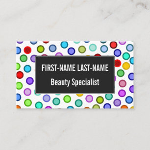 Veel kleurrijke cirkels Visitekaartje