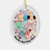 Veel kleurrijke Dogs Design Ceramic Ornament (Rechts)