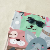 Veel kleurrijke handdoeken voor daken (In situ)