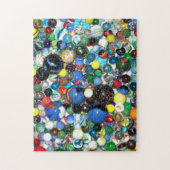 Veel kleurrijke marbles legpuzzel (Verticaal)