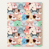 Veel kleurrijke ontwerpplanner voor honden planner (Achterkant)