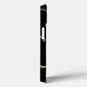Veel Lashes Pattern Black/Gold persoonlijke Case-Mate iPhone Case (Achterkant / Rechts)
