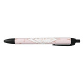 Veel Lashes Pattern Pink/Roos Gold Specialized Zwarte Inkt Pen (Bodem)