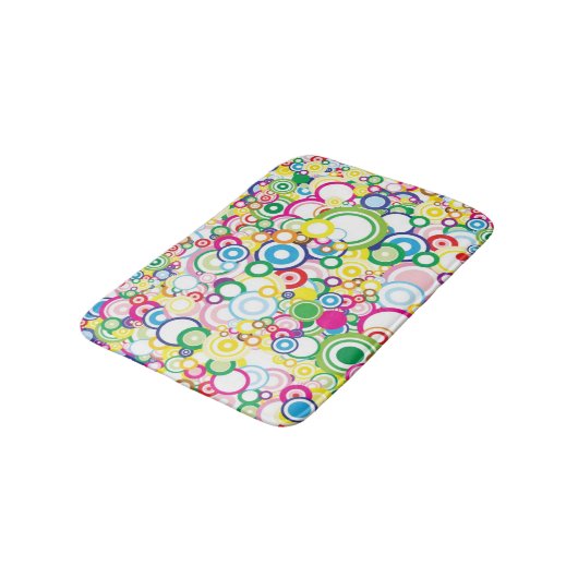 Veel levendige cirkels badmat (Gekanteld)