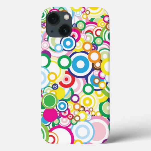 Veel levendige cirkels Case-Mate iPhone case (Achterkant)