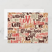 Veel  liefde briefkaart (Voorkant / Achterkant)