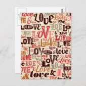 Veel  liefde briefkaart (Voorkant / Achterkant)