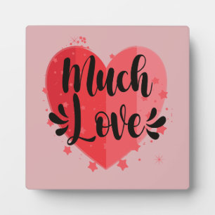 Veel liefde, groot hart fotoplaat