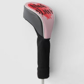 Veel liefde, groot hart golfheadcover (Schuin)