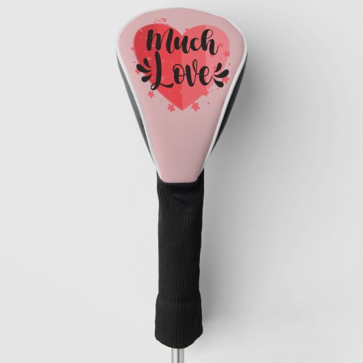Veel liefde, groot hart golfheadcover (Voorkant)