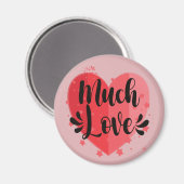 Veel liefde, groot hart magneet (Voorkant / Achterkant)