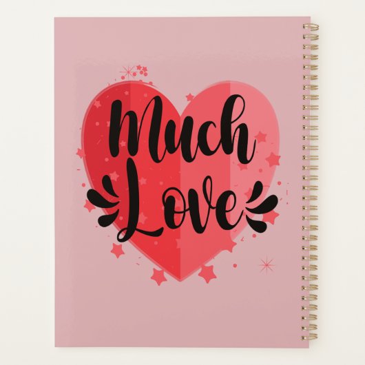 Veel liefde, groot hart planner (Achterkant)